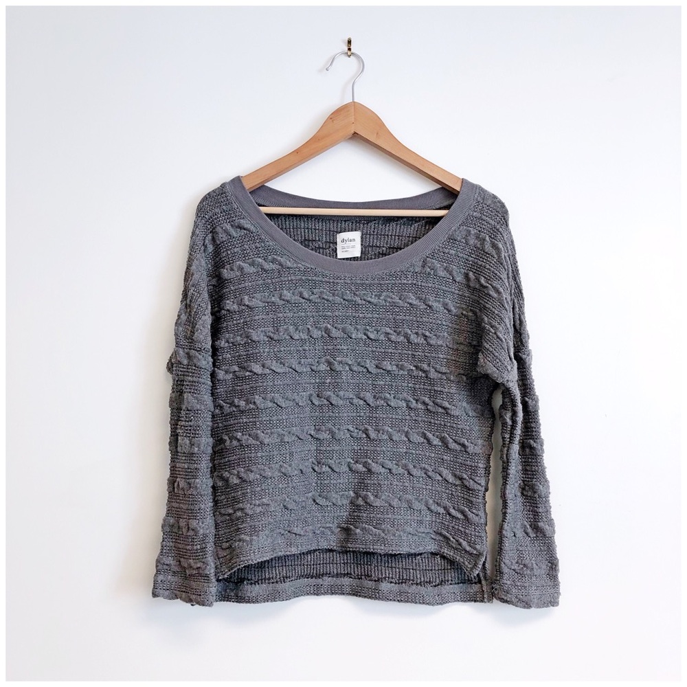 Dylan Cable Knit Sweater Small